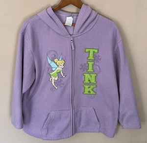 Disney Tinkerbell Embroidered Fleece Jacket Full Zip Purple 2XL - Picture 1 of 3