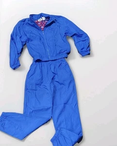 Chándal y pantalón cortavientos azul cremallera completa vintage para mujer S Y2k Adidas  - Imagen 1 de 14