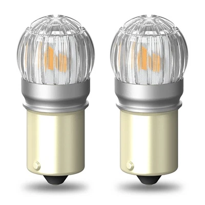 2X AUXITO 1156 BA15S P21W LED Luces Coche Amarillo Ámbar Señal de Giro Bombilla Lámpara 12V Foto 1 de 4