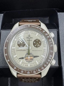 Omega X Swatch MoonSwatch Mission to Saturn Colaborativo Hecho en Suiza Casi Como Nuevo C - Imagen 1 de 17