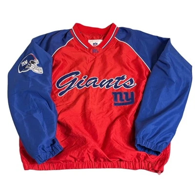Chaqueta de fútbol americano NFL para hombre M New York Giants pulóver cremallera lateral cortavientos Foto 1 de 4