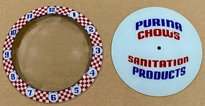 Nuevas Lentes de Repuesto Reloj Doble Burbuja Publicidad Purina Chows - Imagen 1 de 3