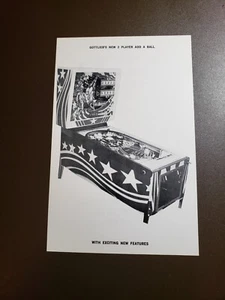 Gottlieb NEW YORK (AddABall Version of PIONEER) Original Pinball Postcard Flyer - Picture 1 of 2