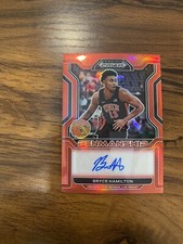 2022-23 Panini Prizm Draft Picks College Penmanship Red /199 Bryce Hamilton Auto