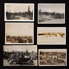 Lot of 11 Photos of Government Camp. Mt. Hood, Oregon. Circa 1910's-40's. 