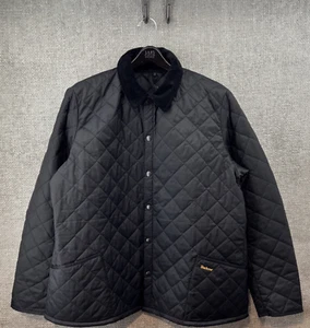 Giacca trapuntata Barbour nera uomo taglia 3XL Heritage Liddesdale tasche nuova con etichetta - Foto 1 di 16