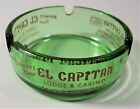 Vintage Barney's El Capitan Lodge & Casino Hawthorne Nevada Green Glass Ashtray