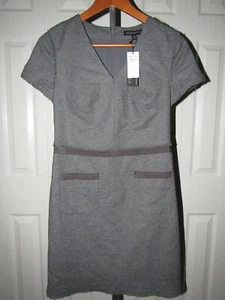NEW Banana Republic Luxury Italian Flannel Short Sleeve Dress 0 NWT - Picture 1 of 3