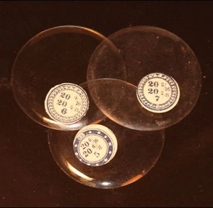Reloj de bolsillo de vidrio 20 líneas de lote antiguo cristales cazador tallas 5 y 6 - Imagen 1 de 1