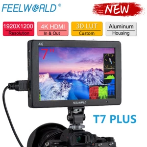 Feelworld T7 Plus 7" IPS 4K HDMI Camera Field Monitor Waveform 3D LUT for DSLR - Picture 1 of 6