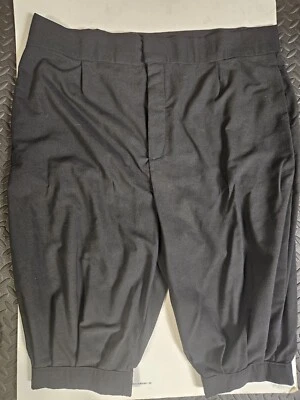 Men's Black Breeches Pants Renaissance Festival Pirate xL Approx 46" W 31" Long - Image 1 of 4