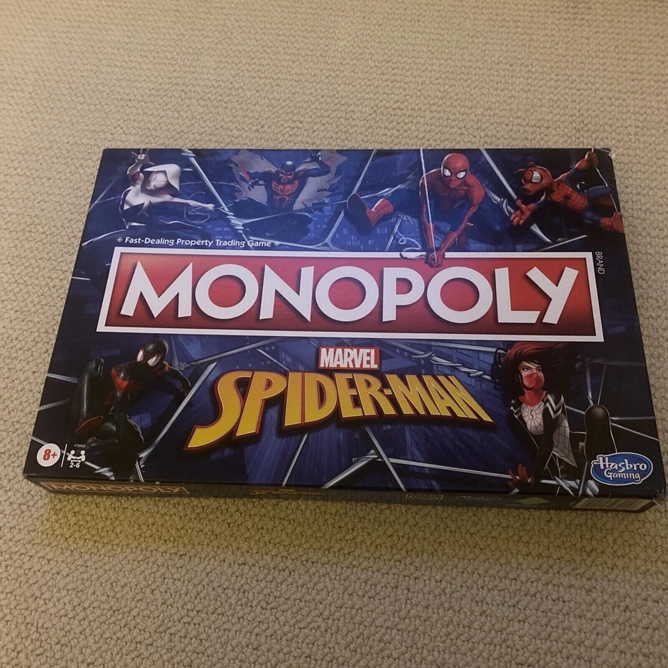 Hasbro Monopoly Marvel Spider Man Edition - F3968 rare usa edition board game