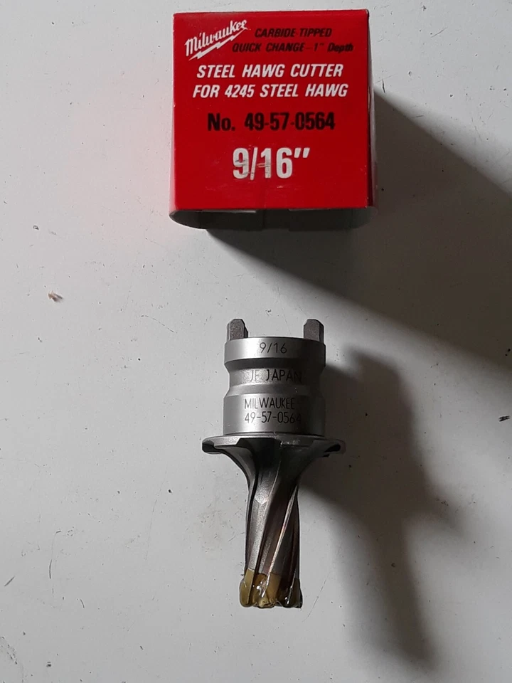 Milwaukee 49-57-0564  9/16 dia 1-Inch Depth Tang Drive annular cutter for 4245 - Image 1 of 1