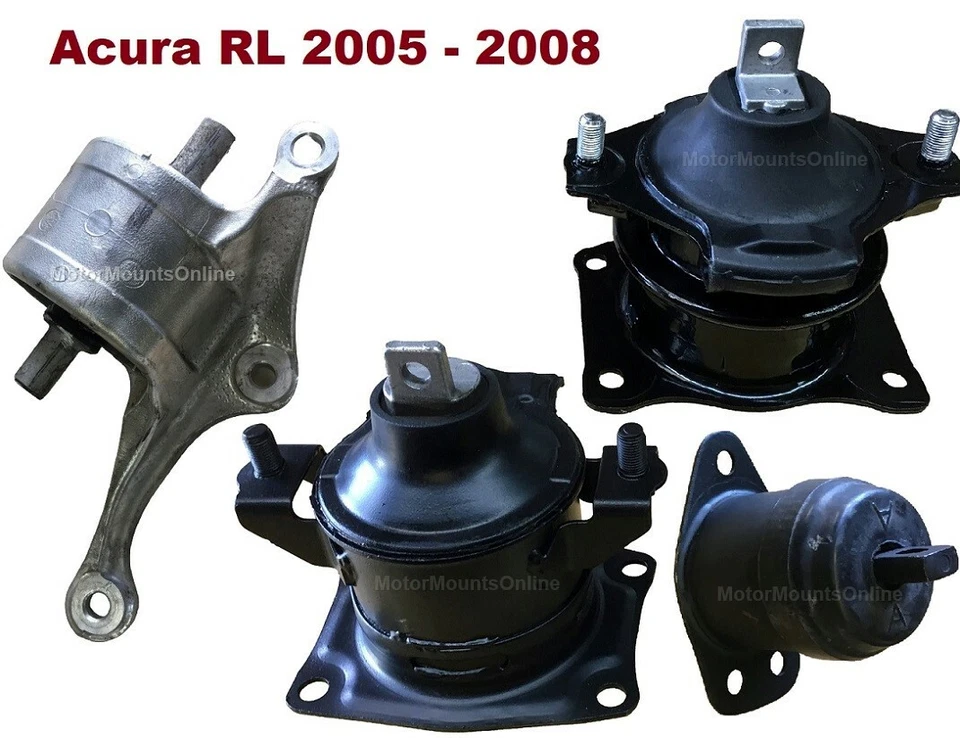 Suportes de motor 9R3520B 4 peças com encaixe hidráulico automático 3.5L 2005 - 2008 Acura RL - Imagem 1 de 1