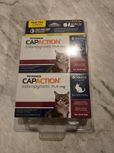 CAPACTION - Oral Flea Treatment Cats 2-25Lbs - 2 Pack Sealed 1/2026 - Picture 1 of 2
