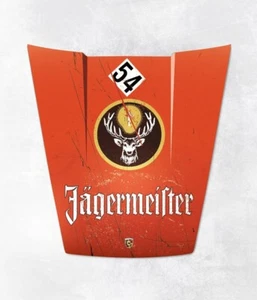 The Jägermeister racing 934 display hood. Mini Hood Glossy Aluminum - Picture 1 of 2