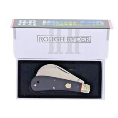 Highland pocket knife Hawkbill Blade Black handle and lanyard hole - Image 1 of 4