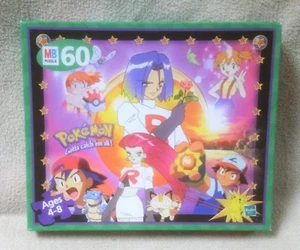 Pokemon Gotta catch em all 60 piece Jigsaw Puzzle 1999 MB Nintendo Complete - Picture 1 of 4