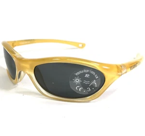 Vuarnet Kids Sunglasses B850 Shiny Clear Yellow Frames w Blue Lenses 48-18-110 - Picture 1 of 12