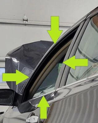 Nissan Altima 2013-2017 conductor izquierdo puerta delantera cristal ventana Foto 1 de 4