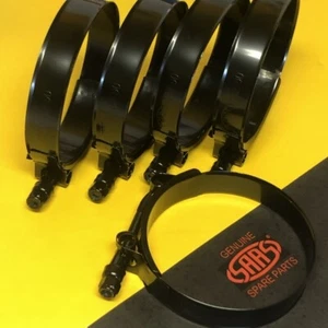 Abrazaderas de perno en T SAAS SSHC83B 3,25" 88-96 mm x 5 acero inoxidable negro resistente - Imagen 1 de 4