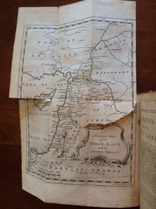 RARE 1767 Travels through Turkey in Asia, Holy Land, Arabia, Egypt Jerusalem MAP - Picture 1 of 9