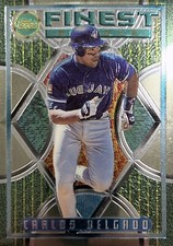 1995 Topps Finest Carlos Delgado Toronto Blue Jays Rookie Card #16 NMMT