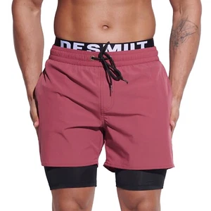 DESMIIT Para hombres Interior Ropa de Playa Deportes Board Shorts Fitness Shorts Secado Rápido B3358 - Imagen 1 de 34