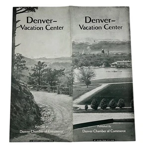 Vintage Denver Colorado Vacation Travel Tourist Brochure 1940s? 1950s? - Picture 1 of 6