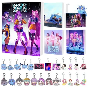 Kpop Demon Hunters Advent Calendar Halloween Countdown Calendar 24 Keychain Toys - Picture 1 of 20