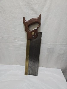 W,MARPLES HIBERNIA TENON SAW 14 INCH BRASS BACK  BLADE IN GOOD VINTAGE CONDITION - Picture 1 of 15