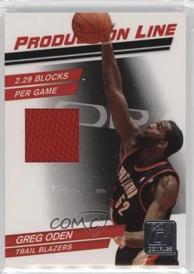 2010-11 Donruss Production Line Materials /299 Greg Oden #62 - Image 1 of 2