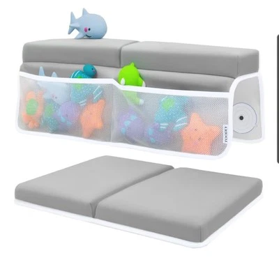 Juego de almohadillas para rodilleras y reposacodos de baño para bebé - Soporte de baño para bebé para rodillas y codos Foto 1 de 4