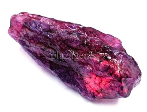 275 CT NATURAL PURPLE AMETHYST ROUGH DYED CERTIFIED LOOSE GEMSTONE 5ARD - Picture 1 of 10