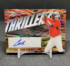 2022 Leaf Metal Ceddanne Rafaela Thrillerz Auto /4 - Boston Red Sox - Picture 1 of 2