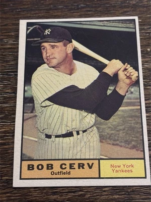 1961 TOPPS BOB CERV #563 HIGH SERIES YANKEES EX-MT OR BETTER - Image 1 of 2