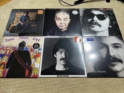 John Prine 6 Album Vinyl Lp Lot New Sealed - Self Titled, Bruised Orange, Tree - Image 1 of 4