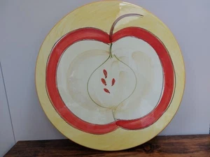 Marks and Spencer Large Fruits Apple Print Serving Platter 32cm Plate - Picture 1 of 4