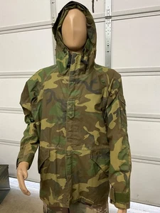 USGI ECWCS Gen I Parka Cold Weather Camouflage Woodland Gore-Tex Tennier SIZE LR - Picture 1 of 8