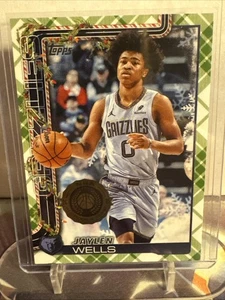 2025-26 Topps Baloncesto Vacaciones Jaylen Wells Cuadros Paralelo SP!! - Imagen 1 de 2