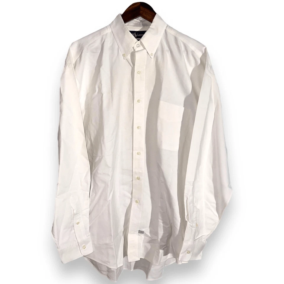 80sPolo Ralph Lauren White The Big Oxford” Shirt Size L - Image 1 of 4