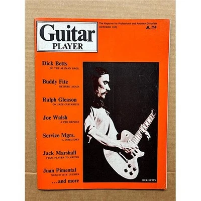 ALLMAN BROTHERS GUITAR PLAYER MAGAZINE OCTOBER 1972 - DICKIE BETTS Cover with 4  - Image 1 of 2