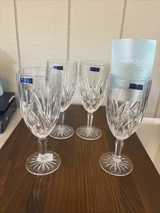 Waterford Marquis Brookside 4 Iced Tea Beverage Glasses 8 3/8" New in Box NIB - Picture 1 of 8