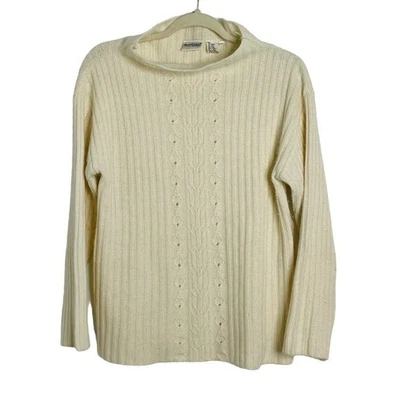 Suéter de lana de angora crema Newport News de colección Foto 1 de 4