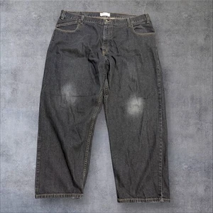 Vintage Levis Jeans Mens 42x30 Black Silvertab Baggy Loose Denim Pants Skate 90s - Picture 1 of 8