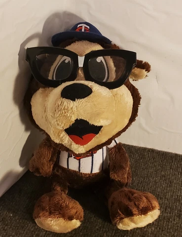 Minnesota Twins MLB Mascot T.C. Bear Study Buddy Plush 12” Cover