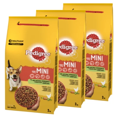 PEDIGREE MINI TROCKENHUNDEFUTTER HUHN 3x2KG - Bild 1 von 4