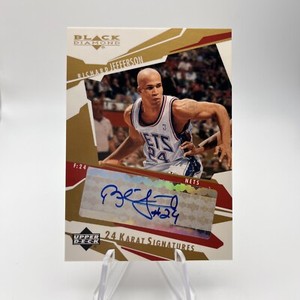 2003-04 UPPER DECK BLACK DIAMOND Richard Jefferson 24 KARAT SIGNATURES AUTO RJ