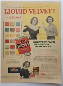 O'Brien Paints 1955 Ad Features Jayne and Audrey Meadows - Picture 1 of 2