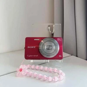 Sony Cyber-shot DSC-W690 16.1MP CCD Vintage Digital Camera - 100% Working-Red - Picture 1 of 12